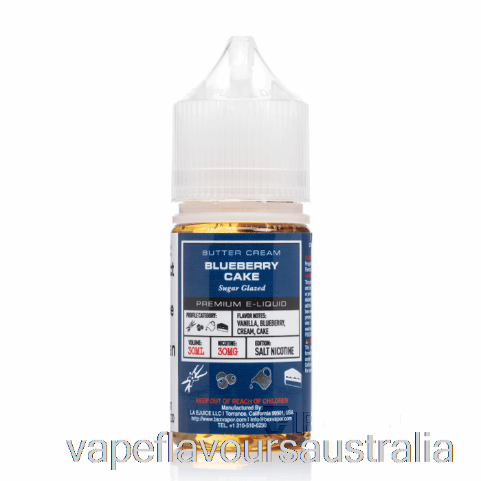 Vape Flavours Australia Blueberry Cake - BSX Salts Series - 30mL 30mg